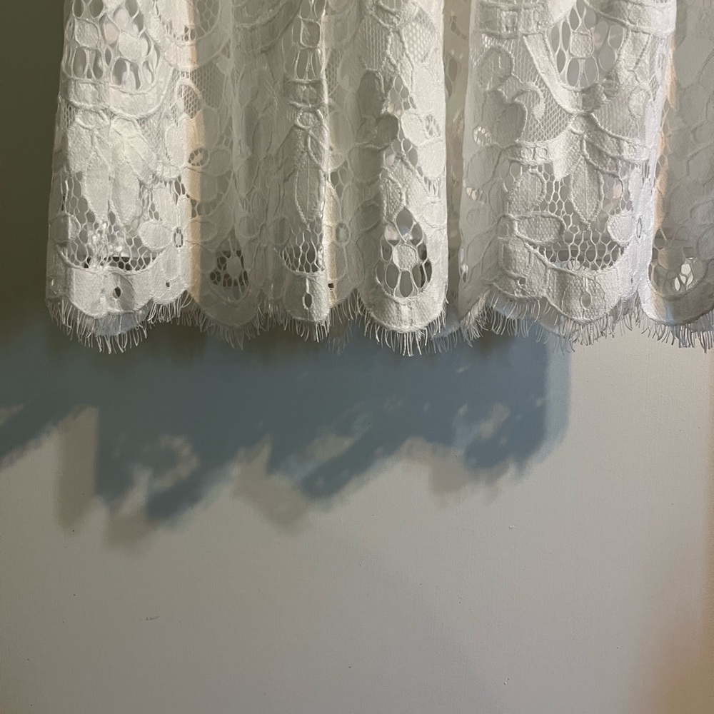 NWT Loft brand white lacy dress, size 8.  Pictures don’t do this dress justice! - Picture 2 of 7